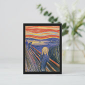 悲鳴(パステル1895高品質) ポストカード (スタンド正面)