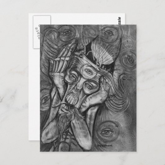 悲鳴 ポストカード (正面/裏面)