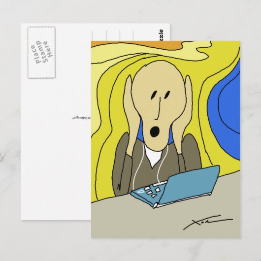 悲鳴 ポストカード (正面/裏面)