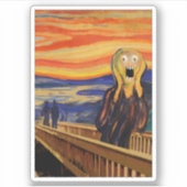 悲鳴 – 本当に怖かった！ シール (正面)