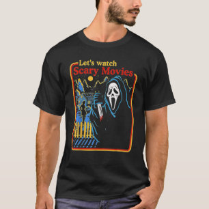 悲鳴Ghostface Scream怖い映画館を見る Tシャツ