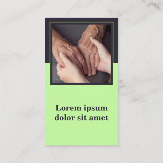 情け気に深いグリーンホーム気にビジネスカード ロイヤリティカード (裏面)