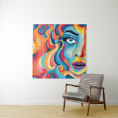 情はっきりした報の鮮やか渦 タペストリー (インサイチュ)