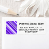 情カスタム報+紫と白のパタストライプのーン ラベル (インサイチュ)