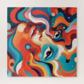 情カラフル報の鮮やか渦 ジグソーパズル (横)