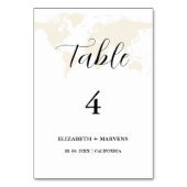 情モダン報旅行テーマ結婚ズ テーブルナンバー (正面)