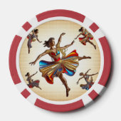 情動と融合したダンス ポーカーチップ (裏面)