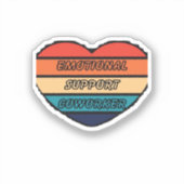 情動救済的な同僚おもしろい シール (正面)