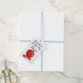 情報でパーソナライズされたニット気にする ギフトタグ (より糸付き)