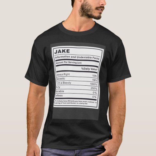 情報と否定できない事実 Tシャツ (正面)