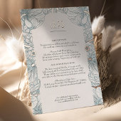 情報と詳細のヴィンテージビクトリアンフローラ結婚の 箔招待状