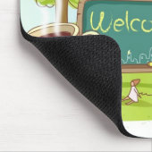 情報によってリラックスしている人々はティーカップによって署名します マウスパッド (コーナー)