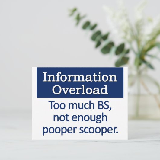 情報のオーバーロード定義 ポストカード (スタンド正面)