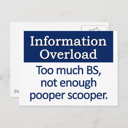 情報のオーバーロード定義 ポストカード (正面/裏面)