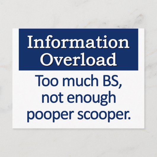 情報のオーバーロード定義 ポストカード (正面)