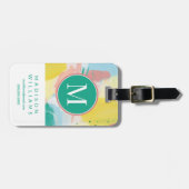 情報の追加 |フレッシュ顔抽象芸術 ラゲッジタグ (正面横)