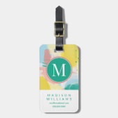 情報の追加 |フレッシュ顔抽象芸術 ラゲッジタグ (正面縦)