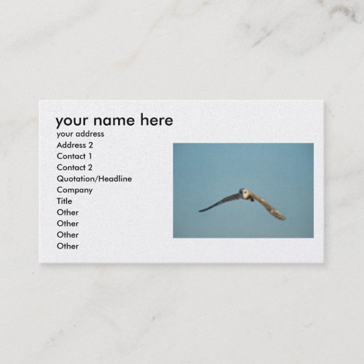 情報のbussinessカード加えて下さい 名刺 (正面)