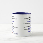 情報は気晴らしです マグカップ (中央)