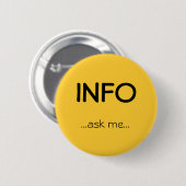 情報は、…私に…尋ねます 缶バッジ (正面&裏面)