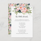 情報または詳細情報の同封カード エンクロージャーカード (正面/裏面)