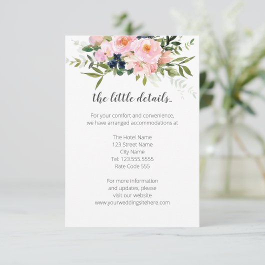 情報または詳細情報の同封カード エンクロージャーカード (スタンド正面)