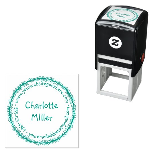 情報を使用して自分の個人シールを作連絡る セルフインキングスタンプ (インサイチュ)