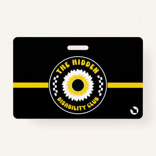 情報を持つ隠された不可視性クラ連絡ブ バッジ (正面)