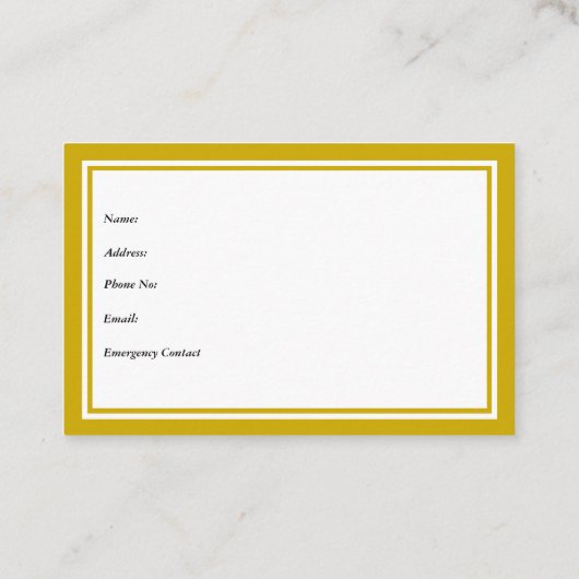 情報を用いた聴聞等の連絡懸命 名刺 (裏面)