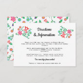情報を結婚する民芸の花のメキシコフェスタ エンクロージャーカード (正面/裏面)