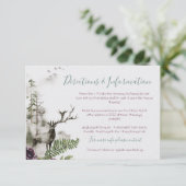 情報を結婚する水彩画の森林森林山 エンクロージャーカード (スタンド正面)