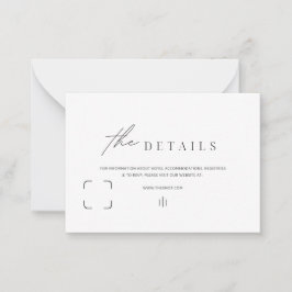 情報エンクロージャカードの白黒のシンプル アドバイスカード