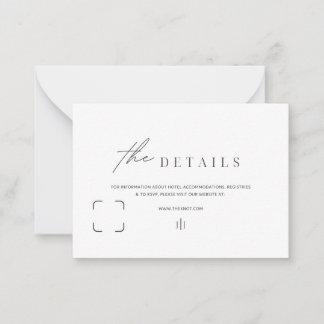 情報エンクロージャカードの白黒のシンプル アドバイスカード