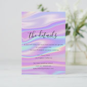 情報エンクロージャカード結婚のホログラフィック エンクロージャーカード (スタンド正面)