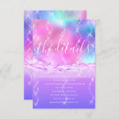 情報エンクロージャカード結婚の詳細パステル エンクロージャーカード (正面/裏面)