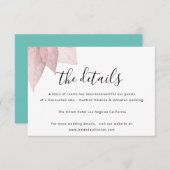 情報エンクロージャカード結婚の詳細白 エンクロージャーカード (正面/裏面)