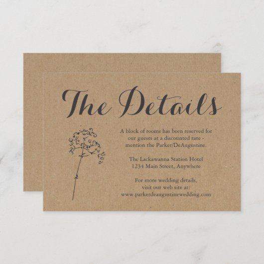 情報エンクロージャカード|クラフ素朴ト エンクロージャーカード (正面/裏面)