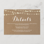 情報エンクロージャカード|素朴なクラフト エンクロージャーカード (正面)