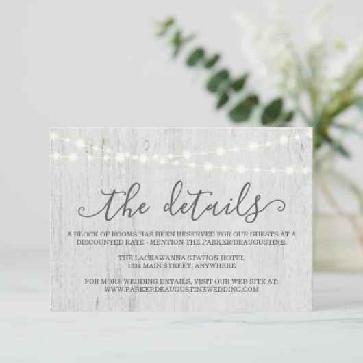 情報エンクロージャカード|素朴なロマンチック エンクロージャーカード (スタンド正面)