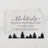 情報エンクロージャカード|素朴な冬 エンクロージャーカード (正面/裏面)