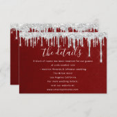 情報エンクロージャカー結婚ドの詳細赤 エンクロージャーカード (正面/裏面)
