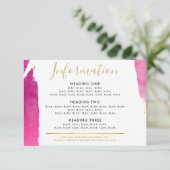 情報エンクロージャスモダンルプレッドピンク サンキューカード (スタンド正面)