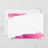 情報エンクロージャスモダンルプレッドピンク サンキューカード (裏面)