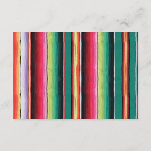 情報カードを結婚するメキシコフェスタ エンクロージャーカード (裏面)