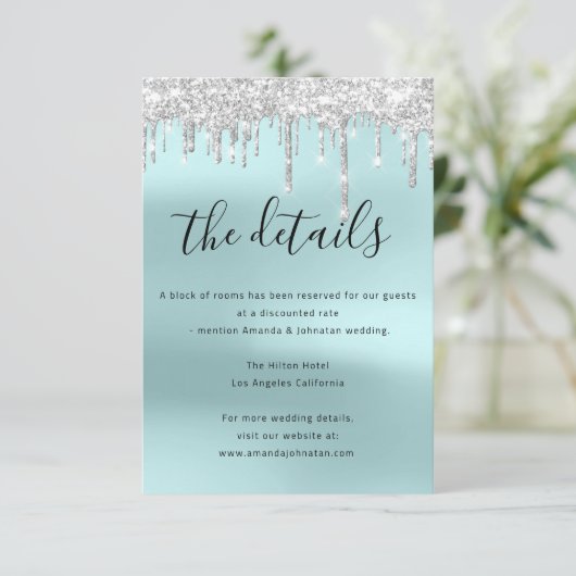 情報カード ウェディング 詳細 エンクロージャーカード (スタンド正面)