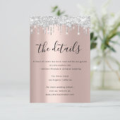 情報カード ウェディング 詳細 ドリップス エンクロージャーカード (スタンド正面)