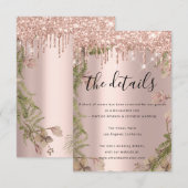 情報カード ウェディング 詳細 ワレアス エンクロージャーカード (正面/裏面)