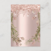 情報カード ウェディング 詳細 ワレアス エンクロージャーカード (裏面)