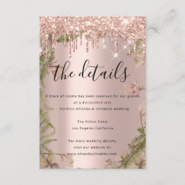 情報カード ウェディング 詳細 ワレア エンクロージャーカード