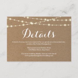 情報カード | ラスティック クラフト エンクロージャーカード